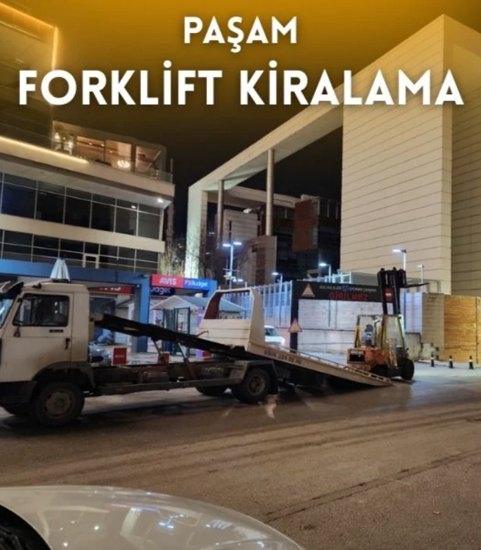 Bahçelievler kiralık forklift hizmeti veren Paşam Forklift Kiralama sahada çalışma