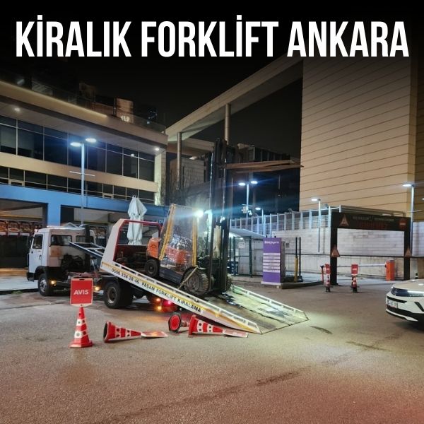 Bahçelievler bölgesinde günlük forklift kiralama hizmeti sunan forklift aracı